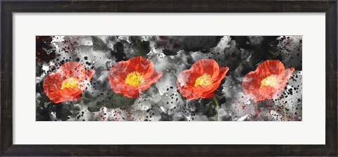 Framed Poppy Panel Print