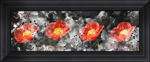 Framed Poppy Panel Print