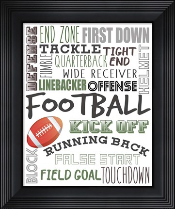Framed Football Print