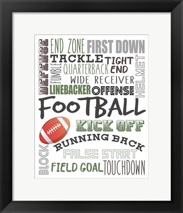 Framed Football Print