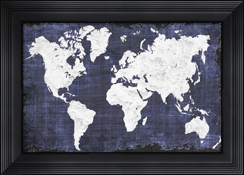 Framed World Map Print
