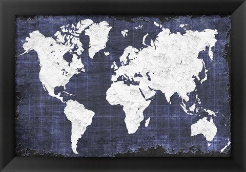 Framed World Map Print
