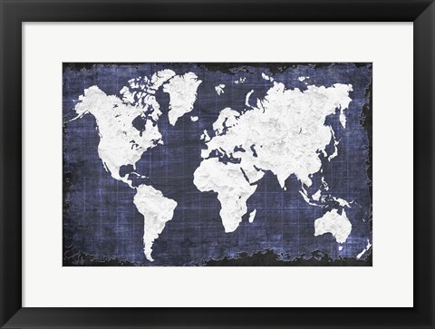 Framed World Map Print