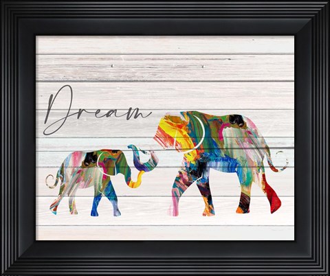Framed Dream Elephant Print