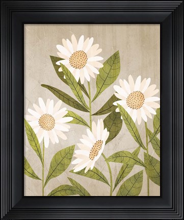 Framed Daisies 1 Print