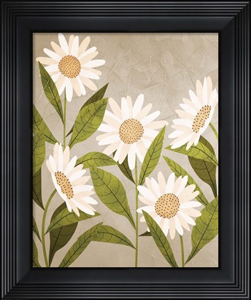 Framed Daisies 2 Print