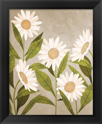 Framed Daisies 2 Print