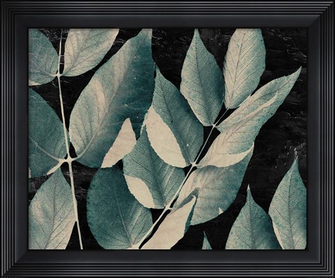 Framed Dusty Leaves 1 Print