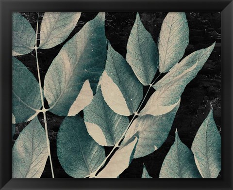 Framed Dusty Leaves 1 Print