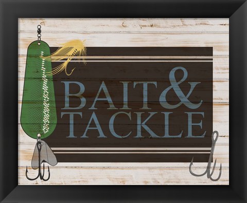 Framed Bait and Tackle Print