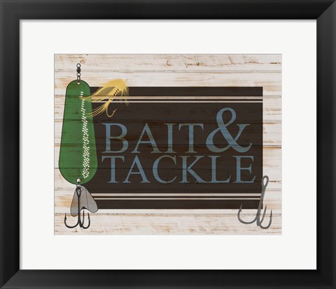 Framed Bait and Tackle Print