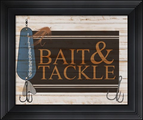 Framed Bait and Tackle V2 Print