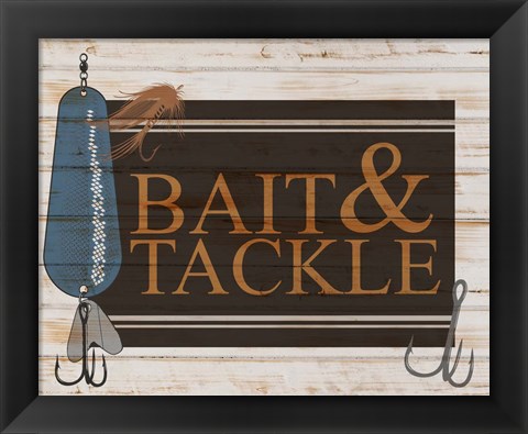 Framed Bait and Tackle V2 Print