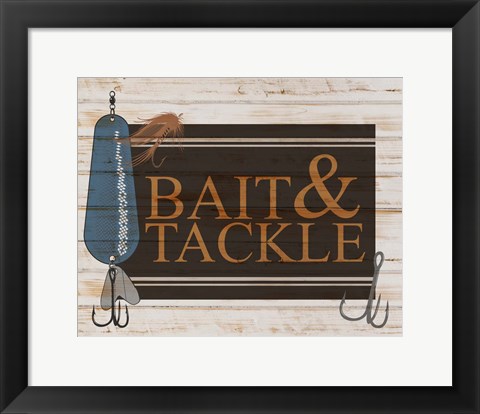 Framed Bait and Tackle V2 Print