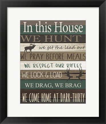 Framed In this House Print