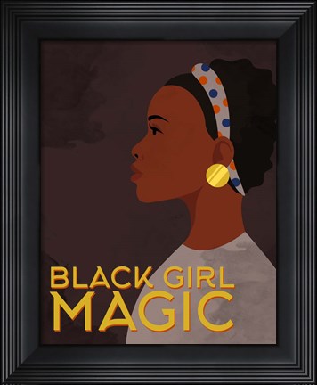 Framed Black Girl Magic Print