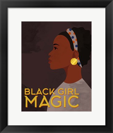 Framed Black Girl Magic Print