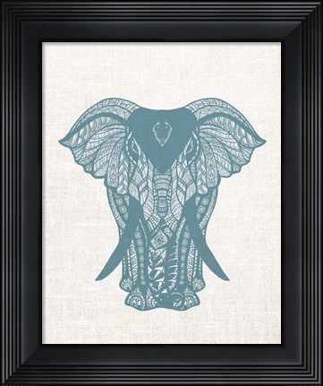 Framed Elephant Mandala Print