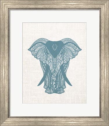 Framed Elephant Mandala Print
