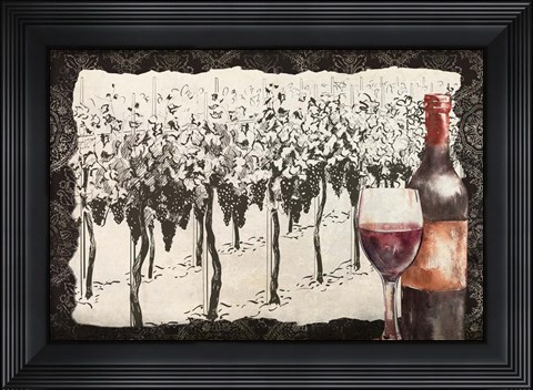 Framed Vineyard View 7 Print