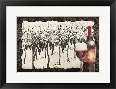 Framed Vineyard View 7 Print