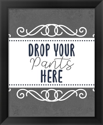 Framed Laundry Today 2 Print