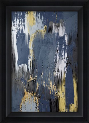 Framed Painted Strokes 1 V2 Print