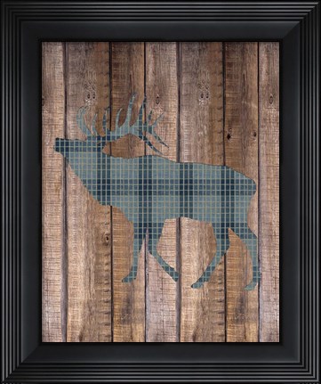 Framed Elk Woods Print