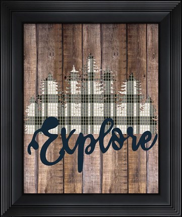 Framed Explore Woods 2 Print