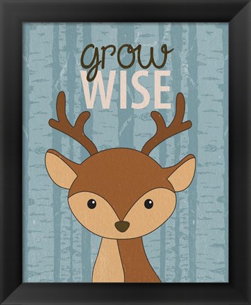 Framed Grow Wise Print