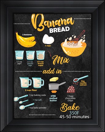 Framed Bannana Bread Print