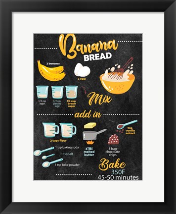 Framed Bannana Bread Print