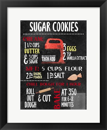 Framed Sugar Cookies Print