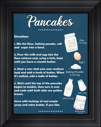 Framed Pancakes Print