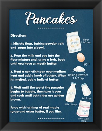 Framed Pancakes Print