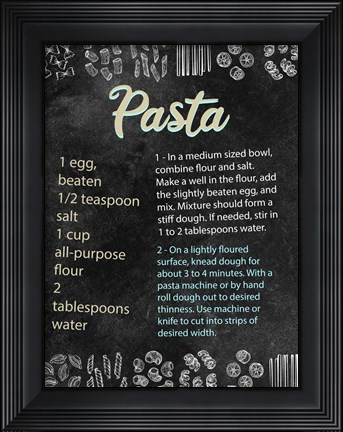 Framed Pasta Print