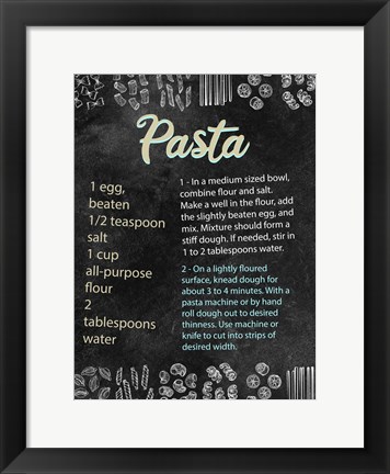 Framed Pasta Print