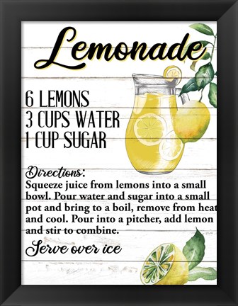 Framed Lemonade Print