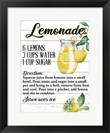 Framed Lemonade Print