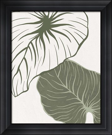 Framed Serenity Palm 1 Print