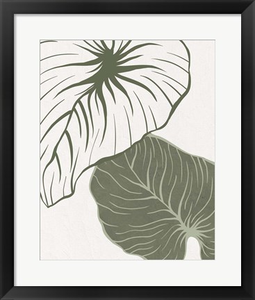Framed Serenity Palm 1 Print