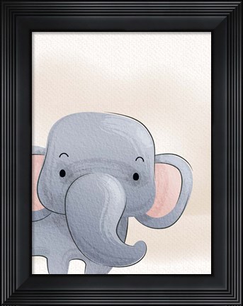 Framed Peek A Boo 1 Print