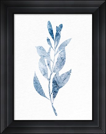 Framed Marble Leaf 2 Print