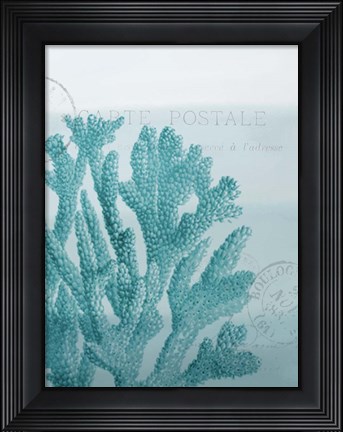Framed Seaside Card 1 V2 Print