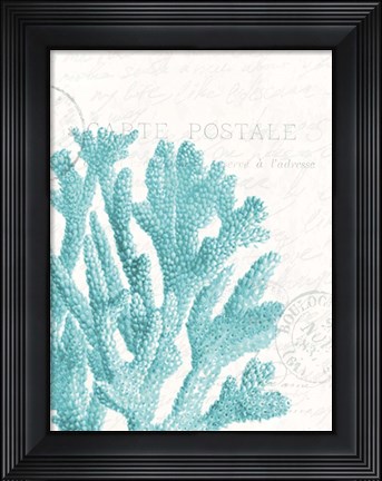 Framed Seaside Card 1 Print