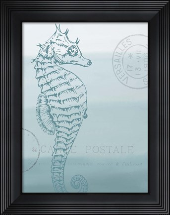 Framed Seaside Card 3 V2 Print