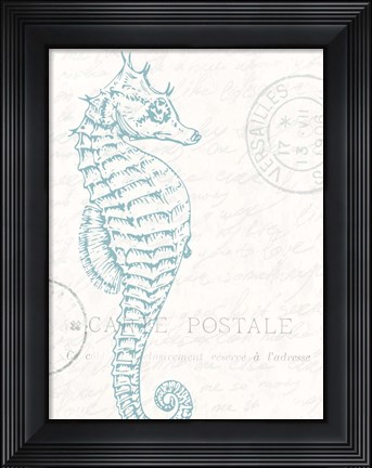 Framed Seaside Card 3 Print