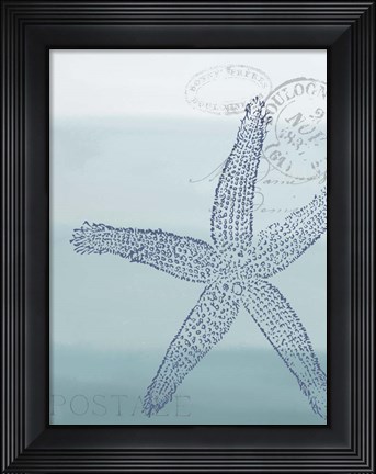 Framed Seaside Card 4 V2 Print