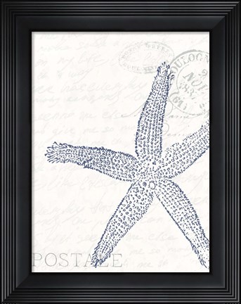 Framed Seaside Card 4 Print