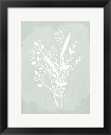 Framed Floral Sketch 1 Print